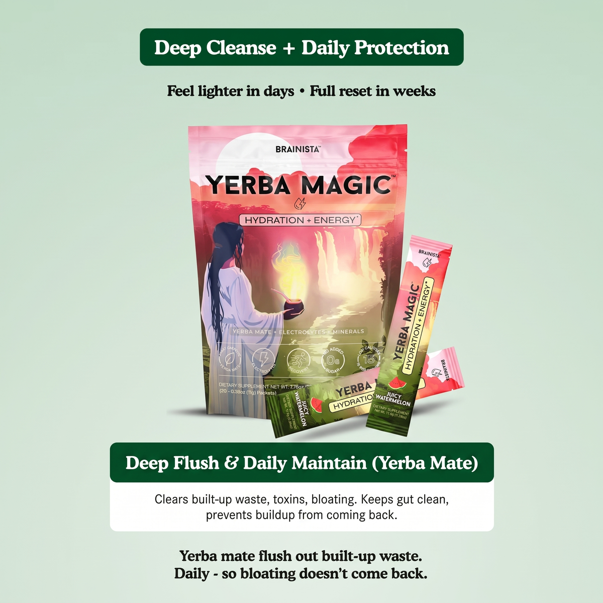 The belly won't budge. The energy won't come back. These two bags fix both.