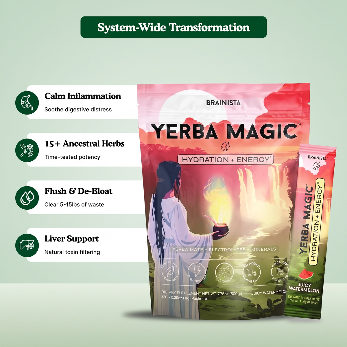 Healing wisdom in every bag — may help reduce bloating and improve gut health