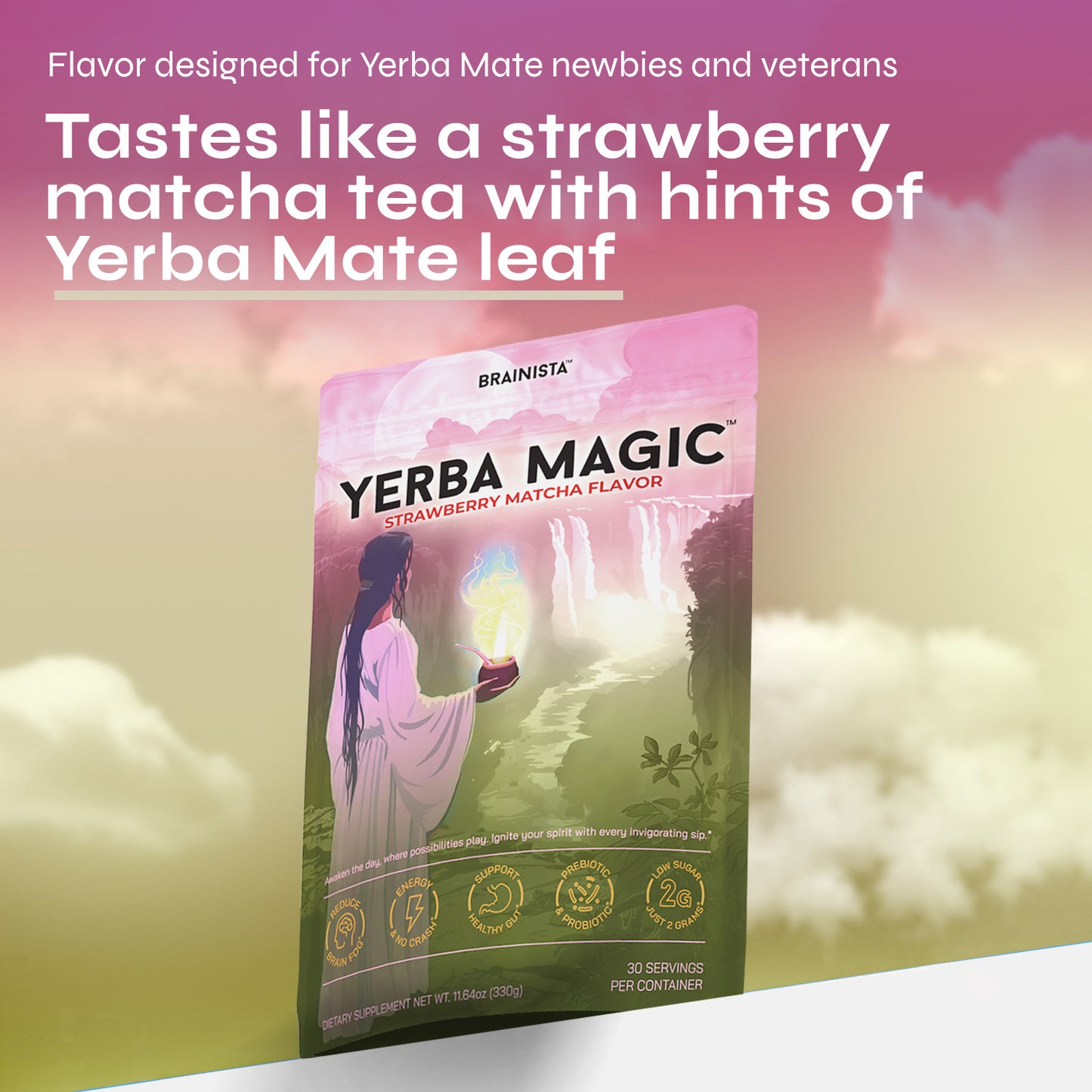 Yerba Magic Strawberry Matcha – 20 Stick Packs