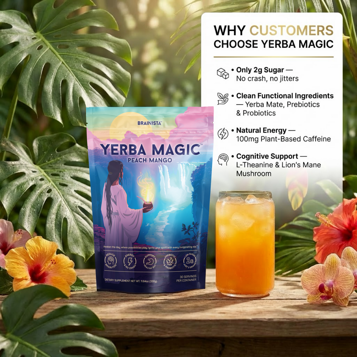 Yerba Magic® | Yerba Mate Instant Tea Powder - 30 Servings