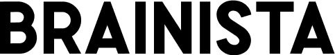 Text logo reading “BRAINISTA” in bold black capital letters on a white background.