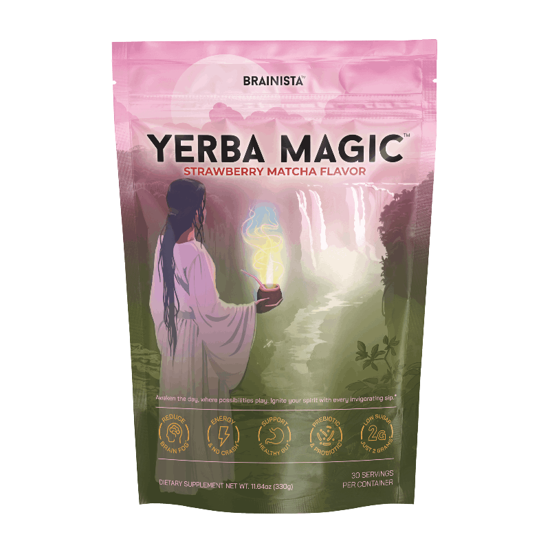 Bags of peach mango Yerba Magic