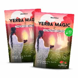2 pouches of Yerba Magic Hydration + Energy