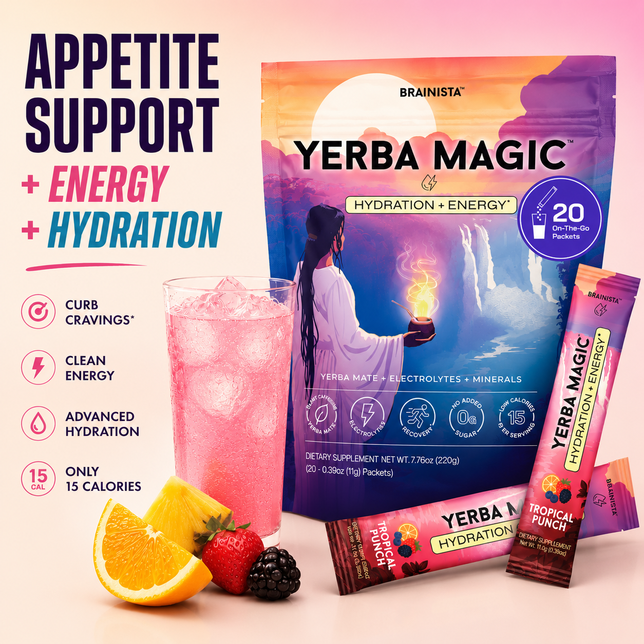 Yerba Magic Hydration + Energy — appetite support, energy, hydration