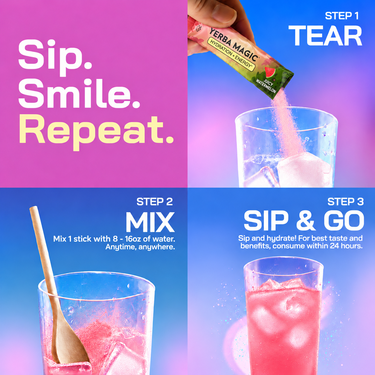 Step 1: prepare your Juicy Watermelon hydration drink